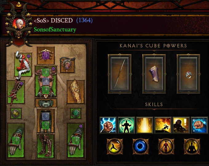 [雑記] Diablo3 パッチ2.3 モンクのビルドメモ