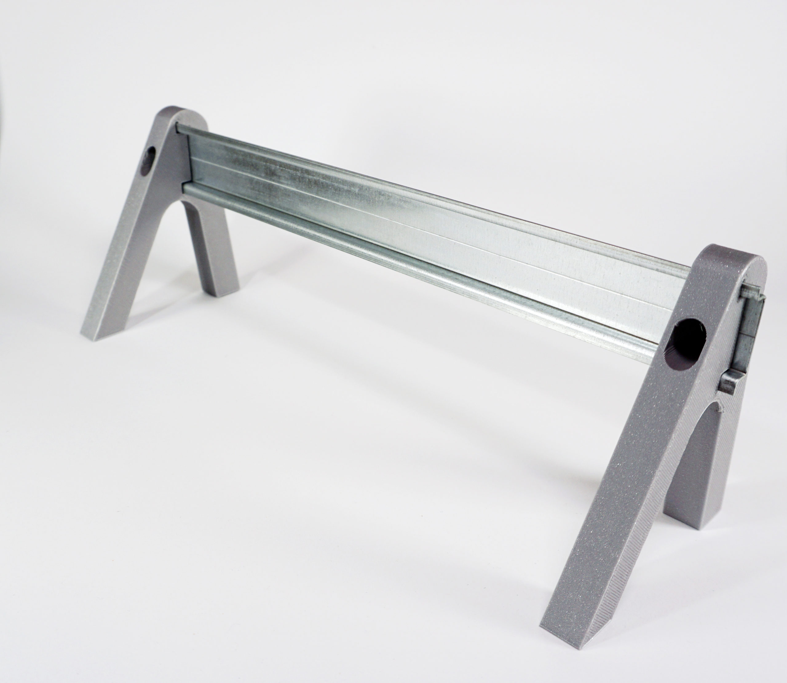 Small DIN Rail Desktop Stand Upright INUX3D Design Studio