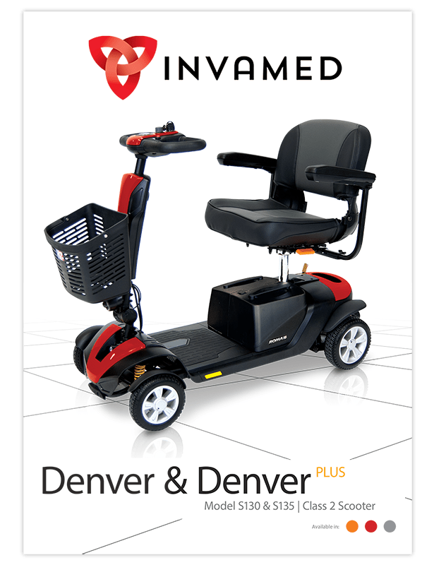 Roma Denver Mobility Scooter Roma Denver Orange Invamed