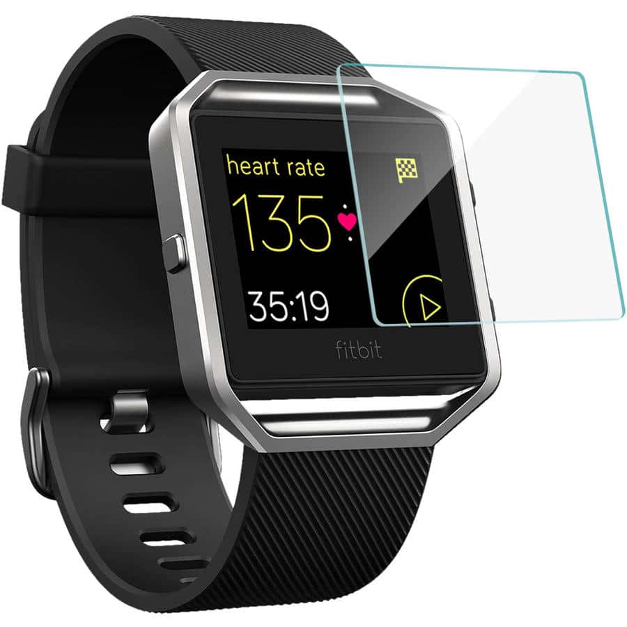 Fitbit Blaze Smartwatch Tempered Glass Screen Protector (Pack Of 2