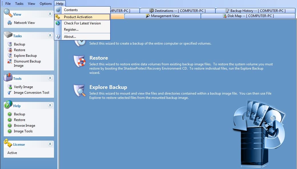 How to Use ShadowProtect on the Datto SIRIS Invenio IT