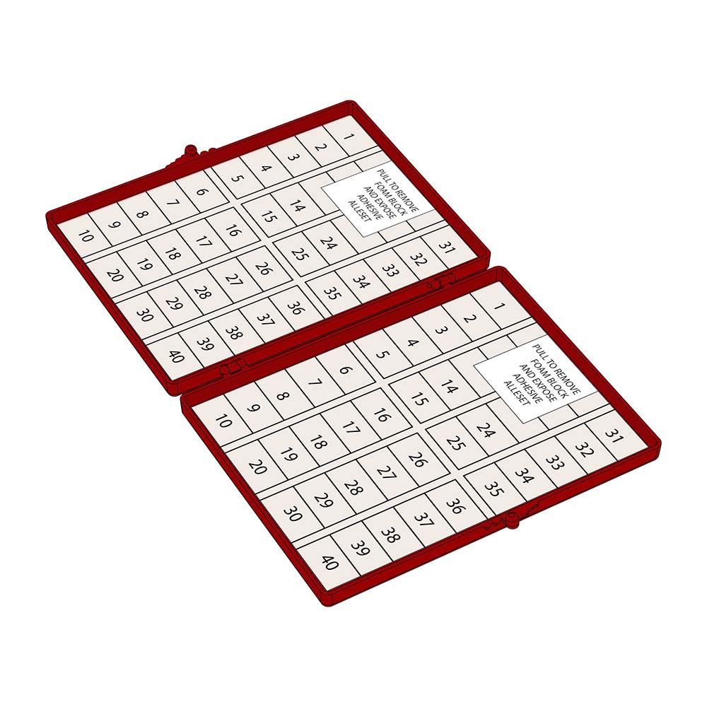 Needle Counter, Double Foam Block Invenio