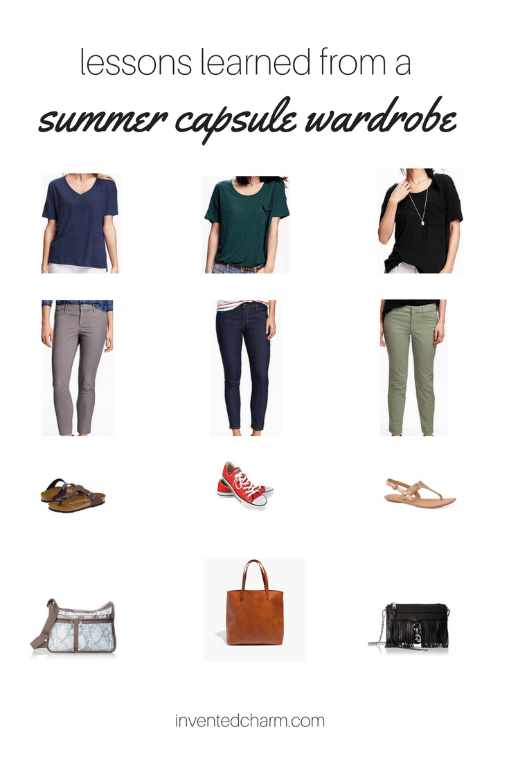 Lessons Learned from my First Capsule Wardrobe Invented Charm
