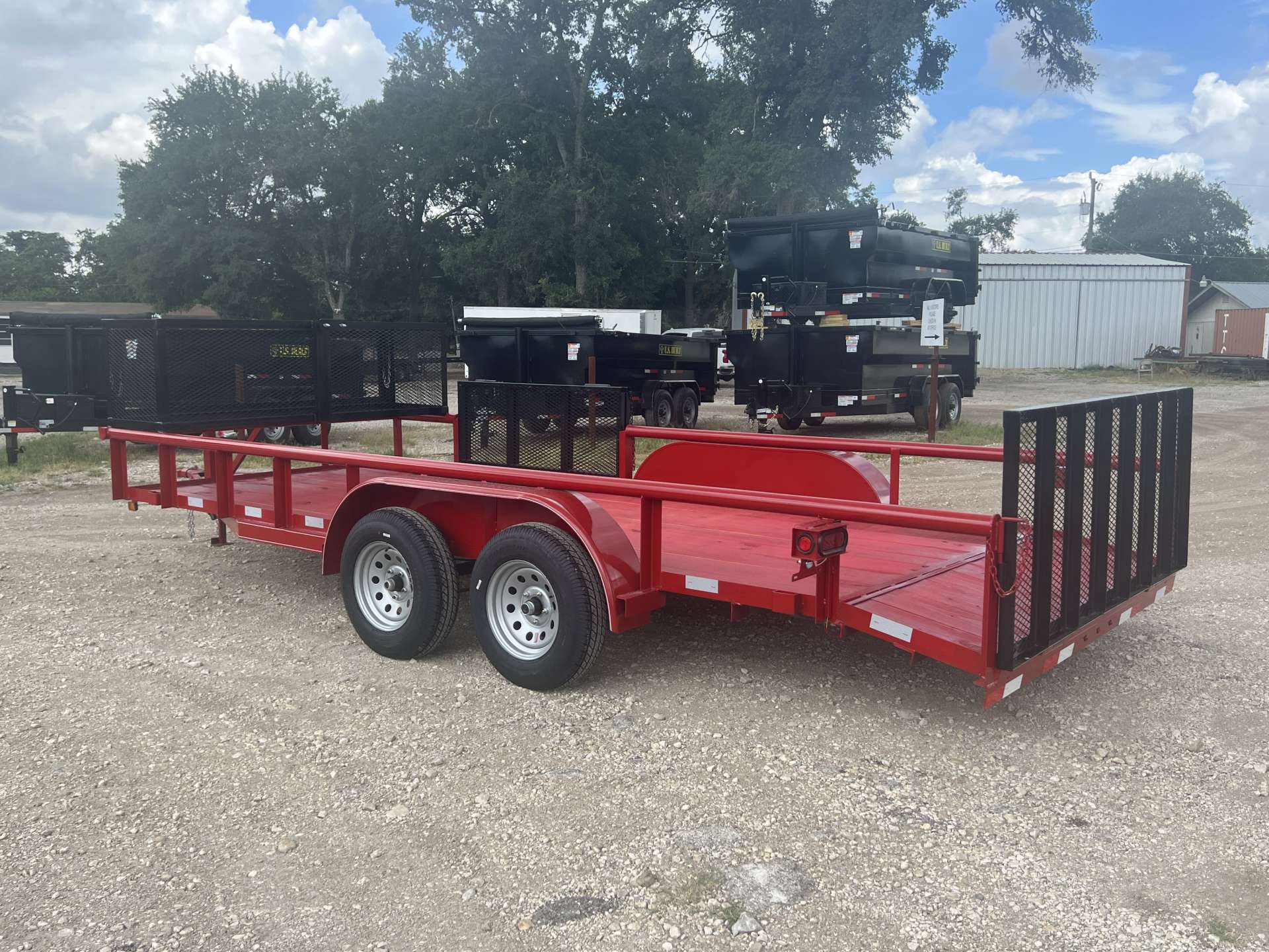 82″x18′ Landscape style trailer Double L Trailers Trailer Sales