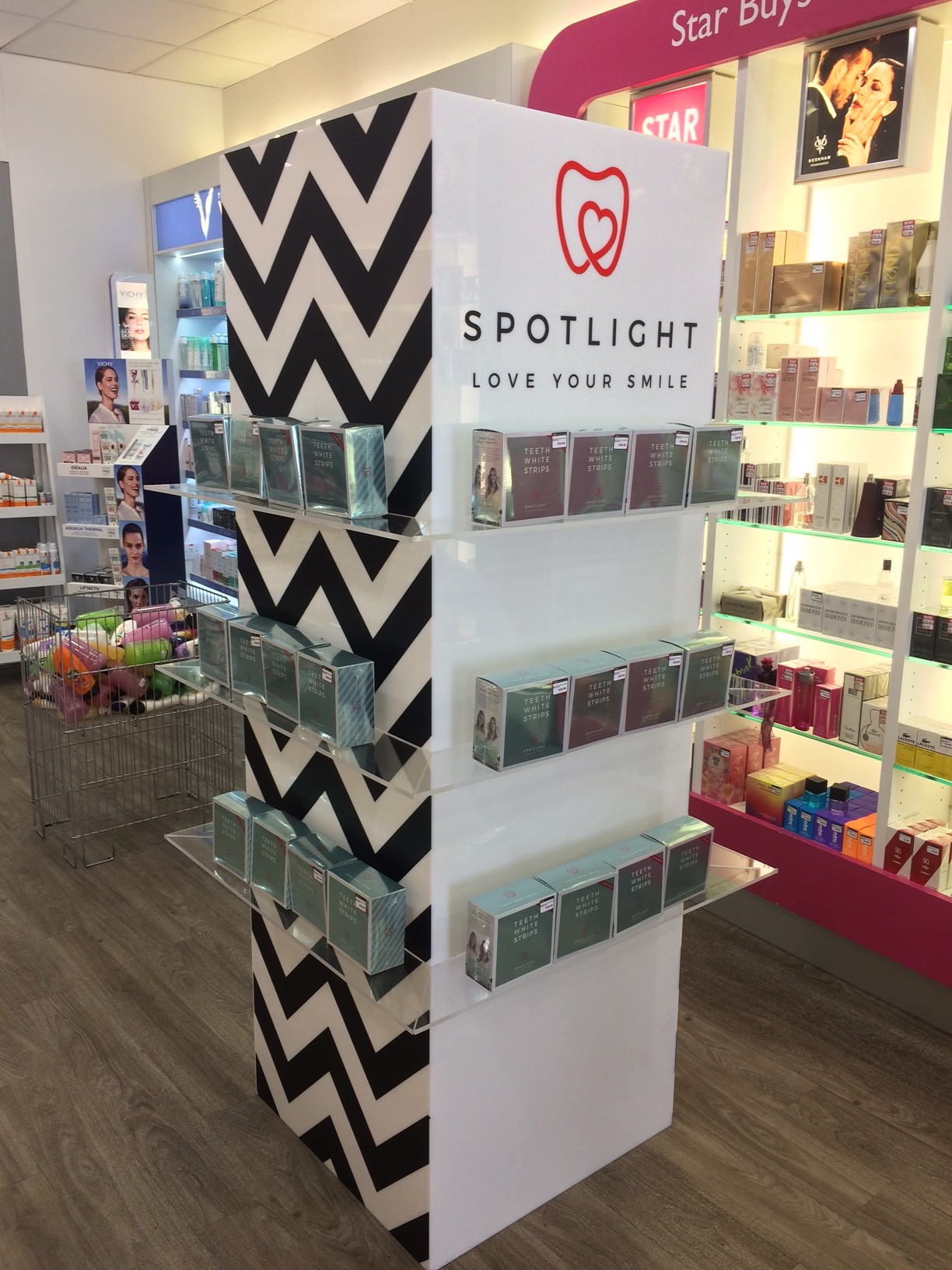 Spotlight Teeth Whitening Display Stand Invent Prototyping Product