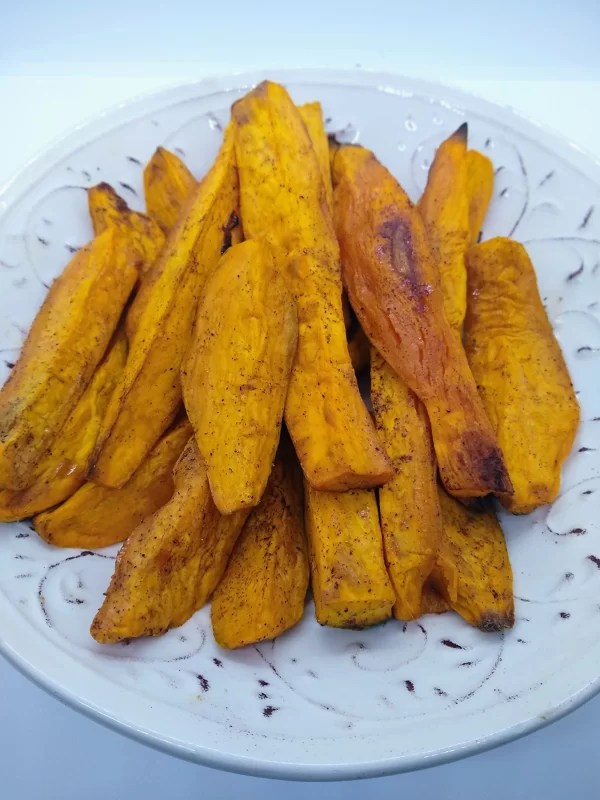 Simple Baked Sweet Potato Wedges Healthy Vegetarian Recipe