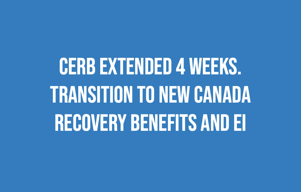 CERB transitions to NEW Recovery Benefits and EI Adam Aleshka