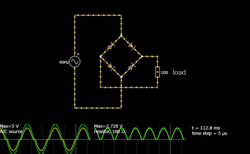動画で見るサンプル回路(ダイオード)【シミュレーション】 おとといからきたいも