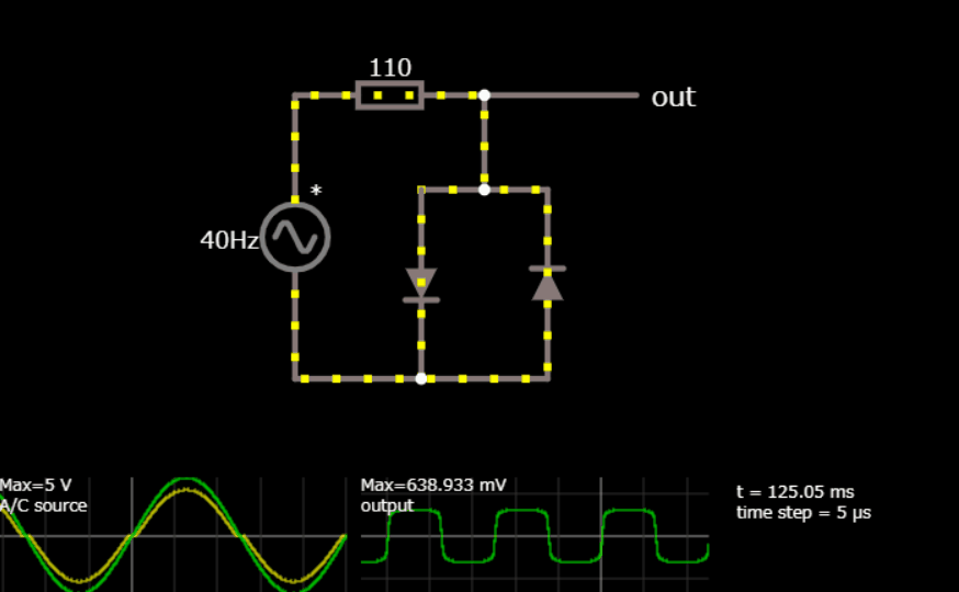 動画で見るサンプル回路(ダイオード)【シミュレーション】 おとといからきたいも
