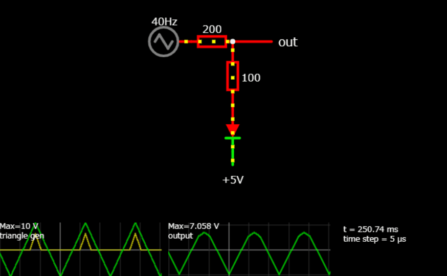 動画で見るサンプル回路(ダイオード)【シミュレーション】 おとといからきたいも