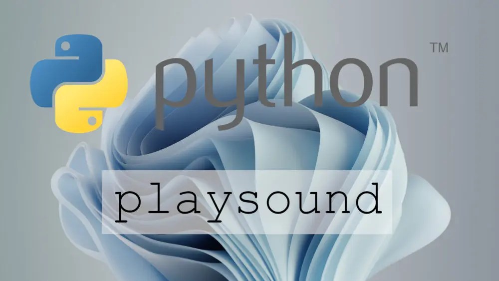 【Python】Windowsにplaysoundをインストール おとといからきたいも