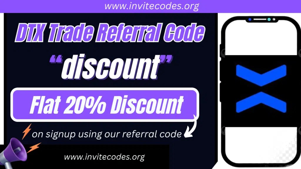 DTX Trade Referral Code (discount) Flat 20 Discount. Invite Codes