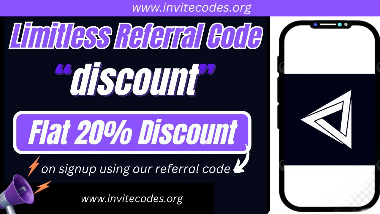 Limitless Referral Code (discount) Flat 20 Discount. Invite Codes