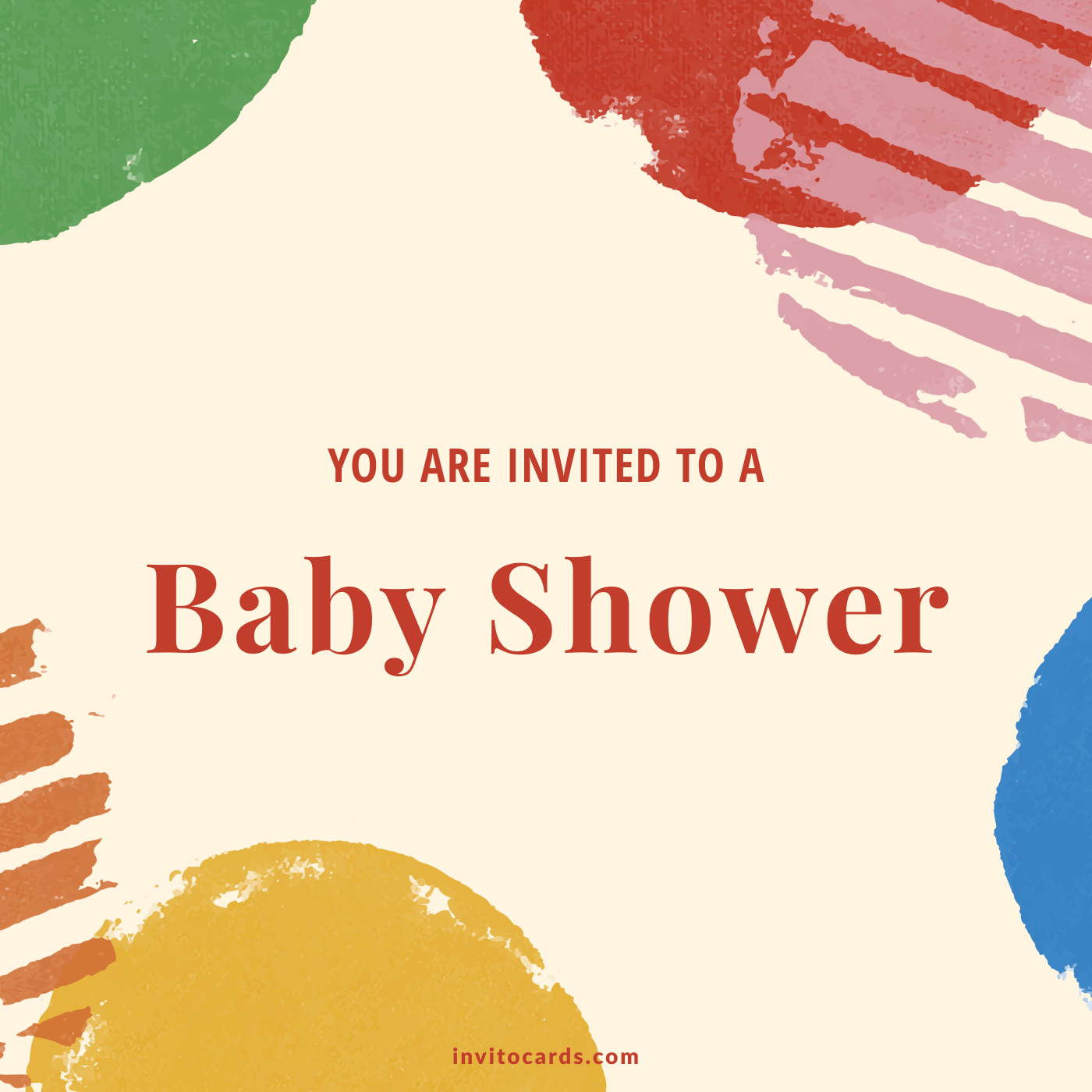 Shapes Baby Shower Invitation Card Invito Cards Maker App