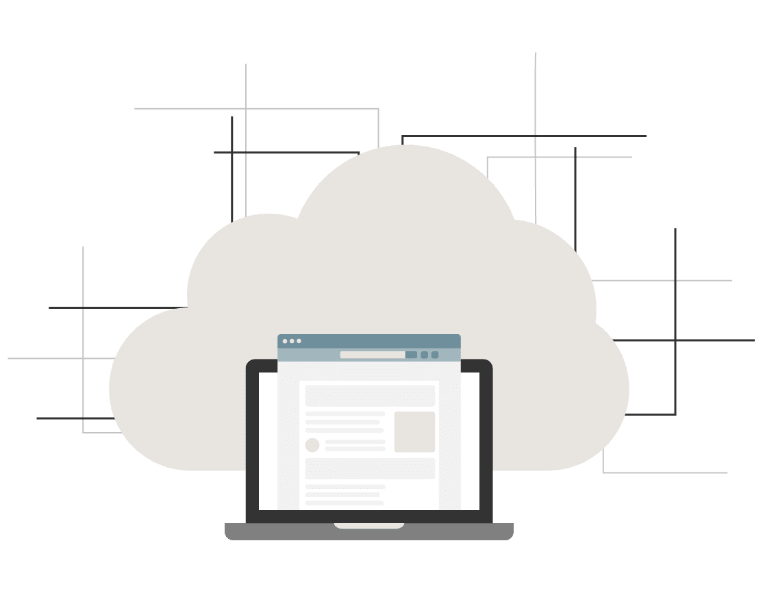 Cloud computing illustration