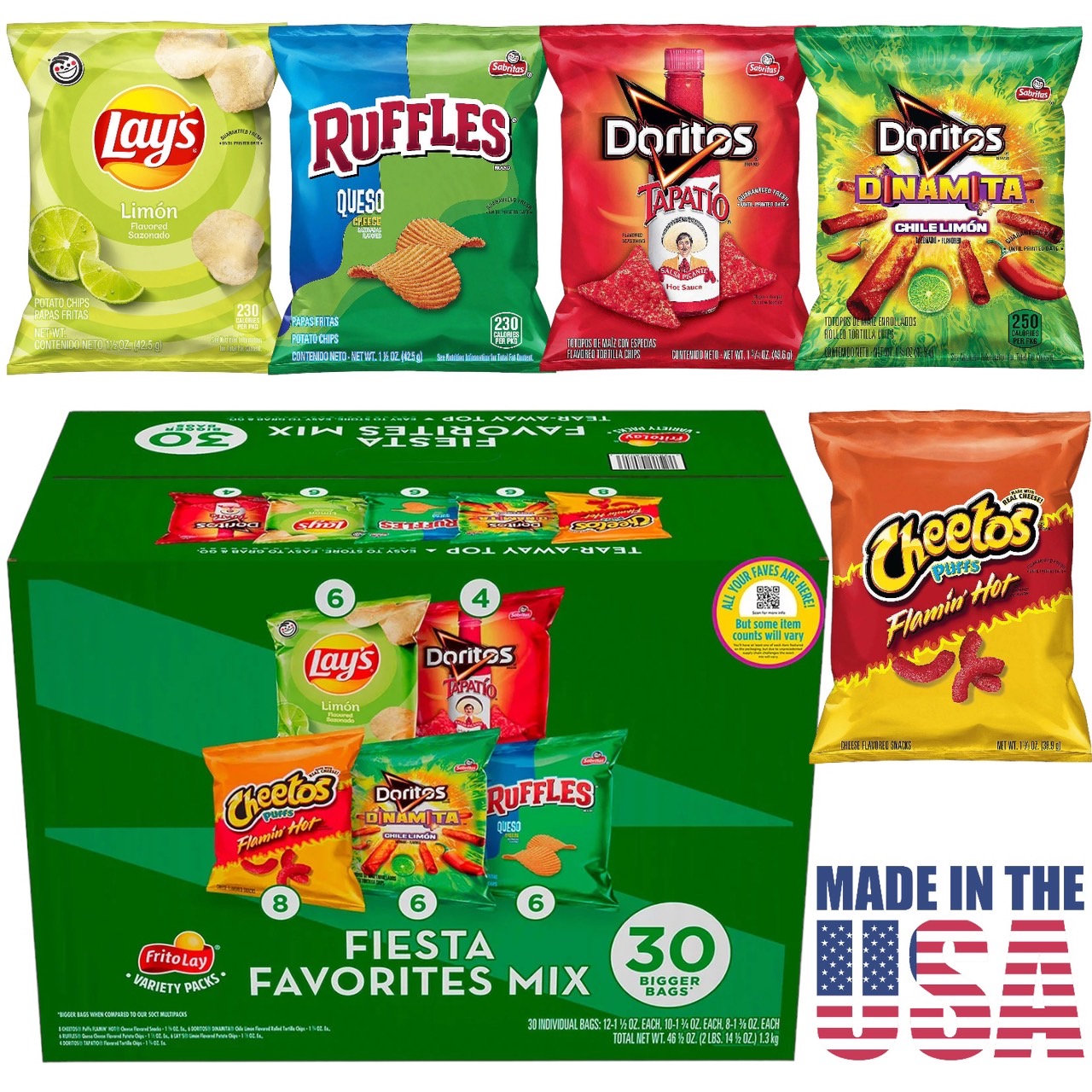 Made in 🇺🇸 รวมขนมอเมริการสใหม่ เครือ FritoLay Fiesta Favorites Mix