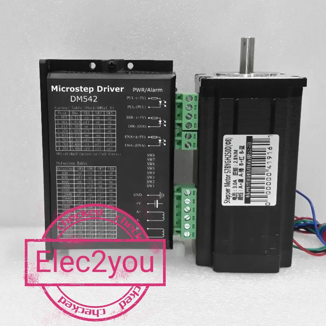 สเต็ปปิ้งมอเตอร์ Stepping motor / Stepping Drive DM542 2.8Nm