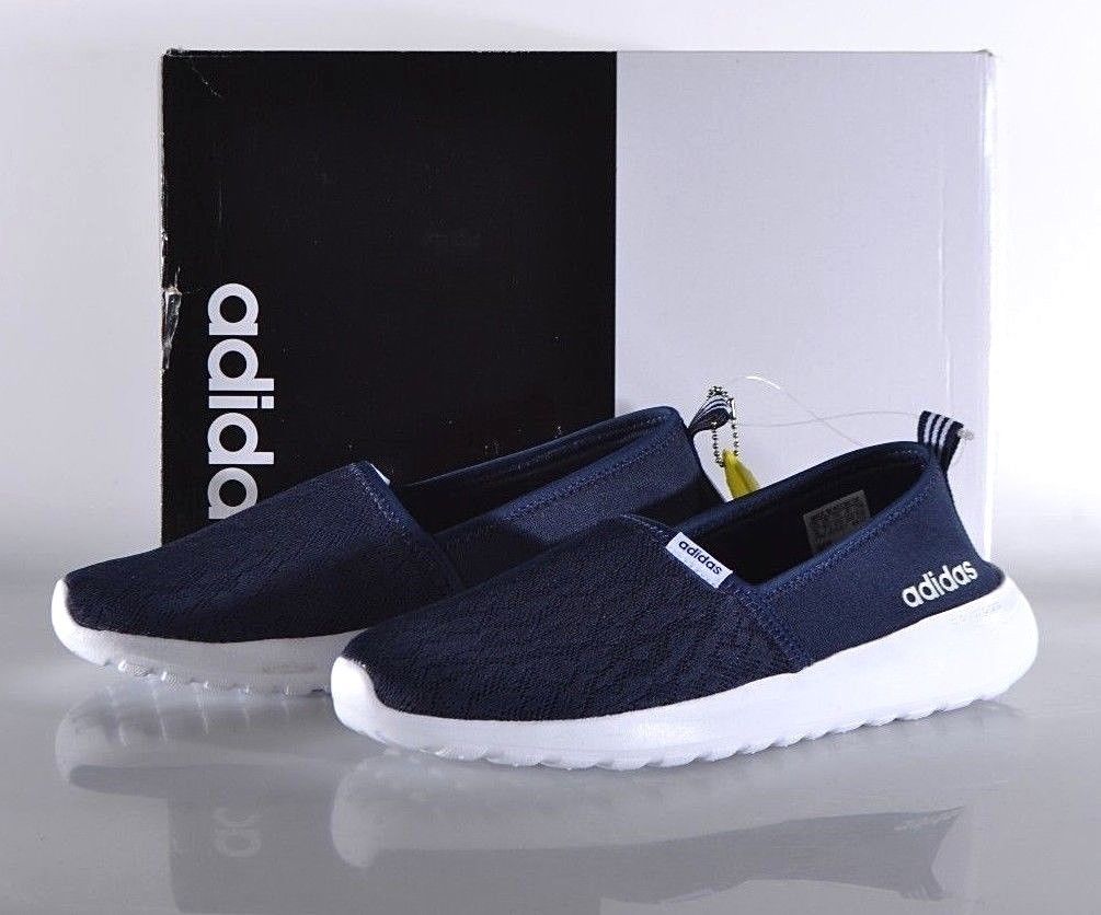 Adidas Women's Neo Cloudfoam Lite Racer Slip On Shoes Clearance