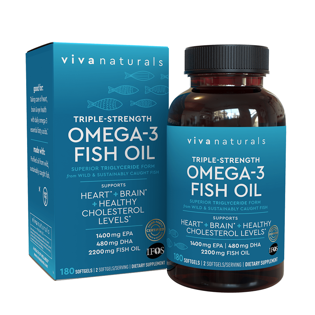 Viva Naturals Omega 3 Fish Oil Omega 3 Supplement with Essential