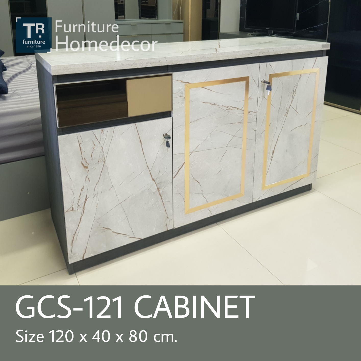 ตู้อเนกประสงค์ 120 ซม. GCS121 โชว์รูม ที.อาร์.เฟอร์นิเจอร์ TR