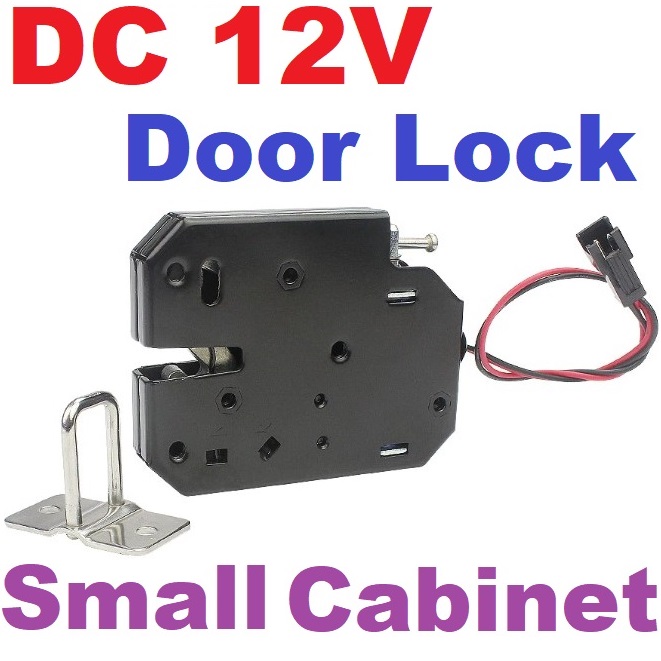 กลอนไฟฟ้า DC12V small door lock electronic express lock