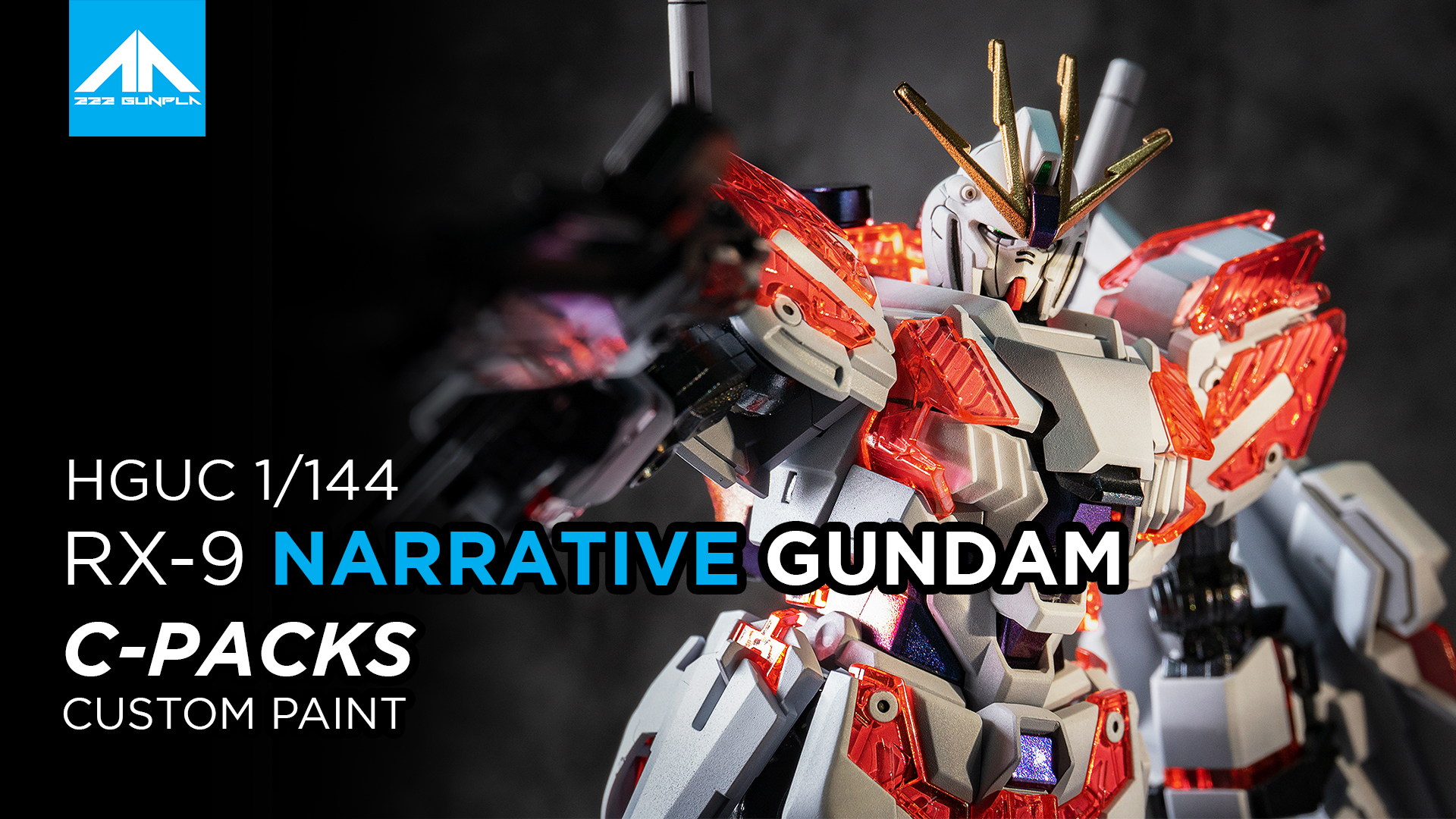 HG 1/144 NARRATIVE GUNDAM CPACKS Custom Paint 222 GUNPLA 222 Hobby