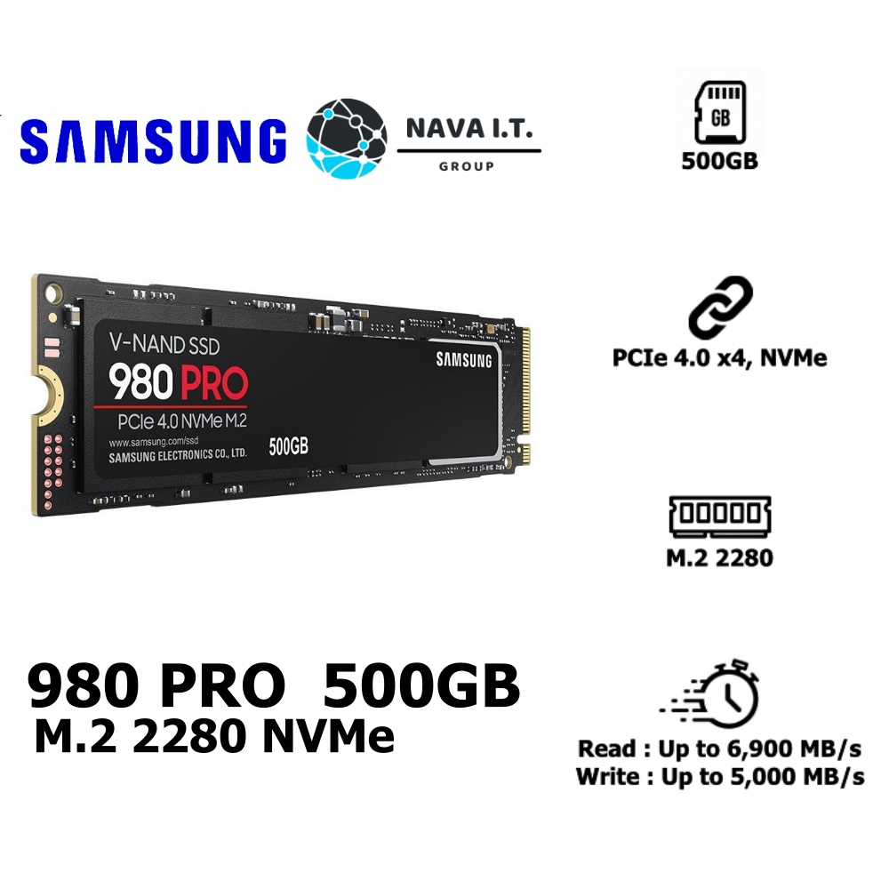 🔥โค้ดลด300 "LSXY5MTT"🔥 SAMSUNG 980 PRO 500GB M.2 2280 NVMe MZV8P500BW