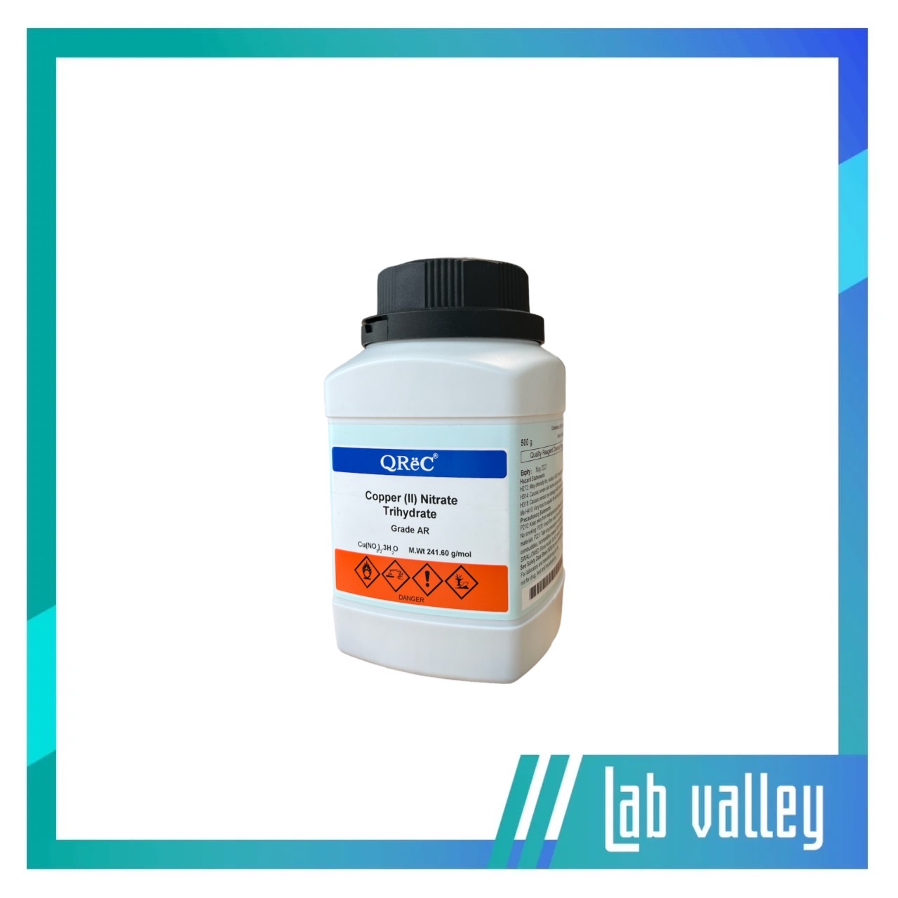 Copper (II) nitrate trihydrate 99.5 AR.grade (500 กรัม/ขวด) ยี่ห้อ