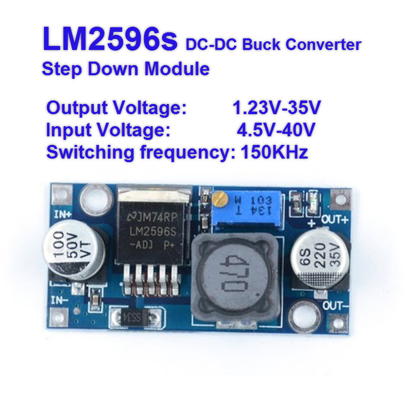 LM2596S DCDC stepdown power module BUCK 3A adjustable stepdown