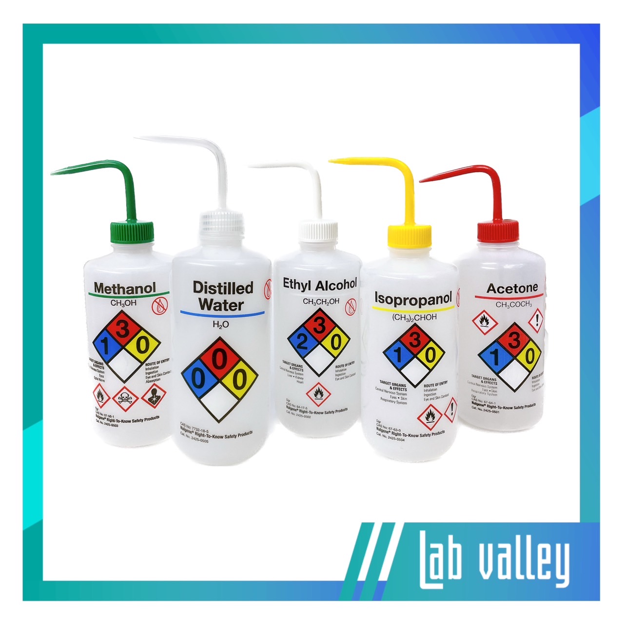 กระบอกฉีด solvent safety wash bottle Acetone,Ethyl Alcohol,Methanol