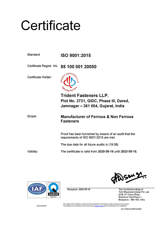 Quality Inox Trident Fasteners LLP