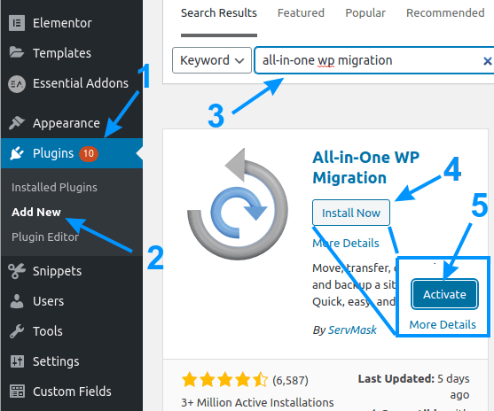 All-in-One WP Migration - website migration | BikeGremlin I/O