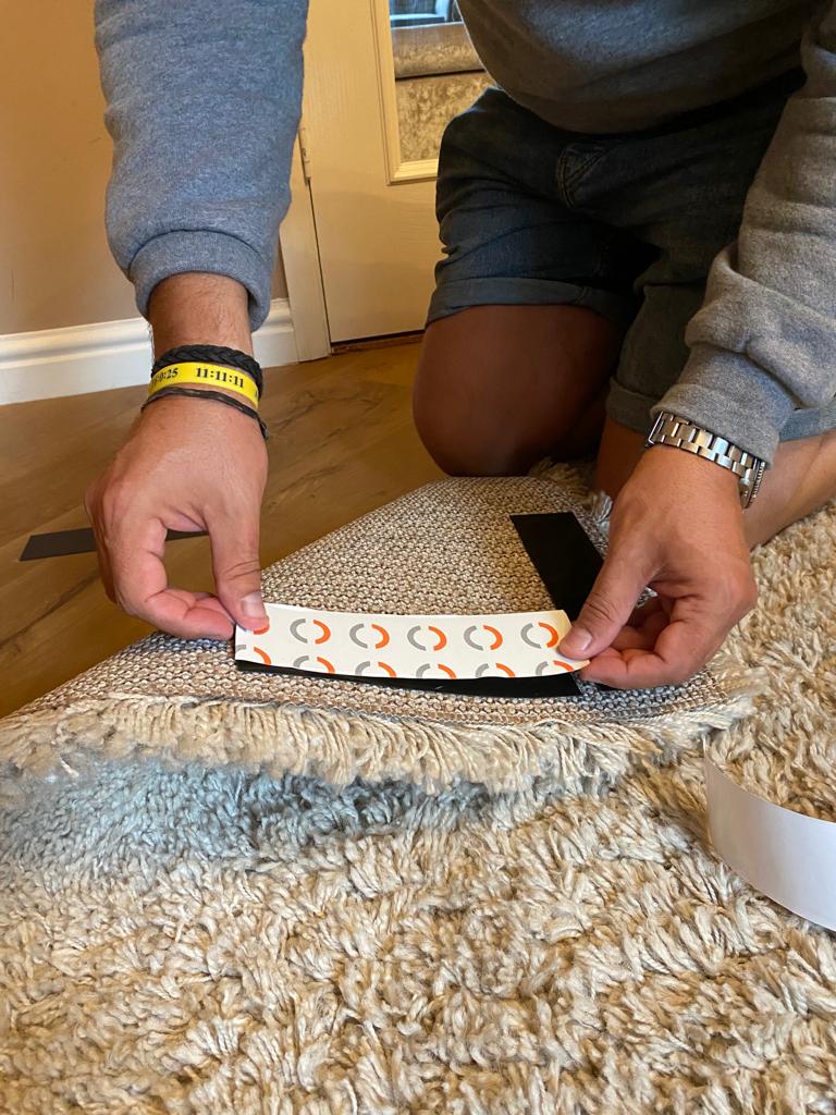 EzyRug Fixing Kit Step 2 installation IOBAC