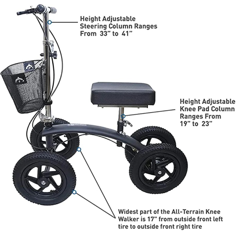 BodyMed All Terrain Knee Scooter In Orem, Utah | IOC Home Medical
