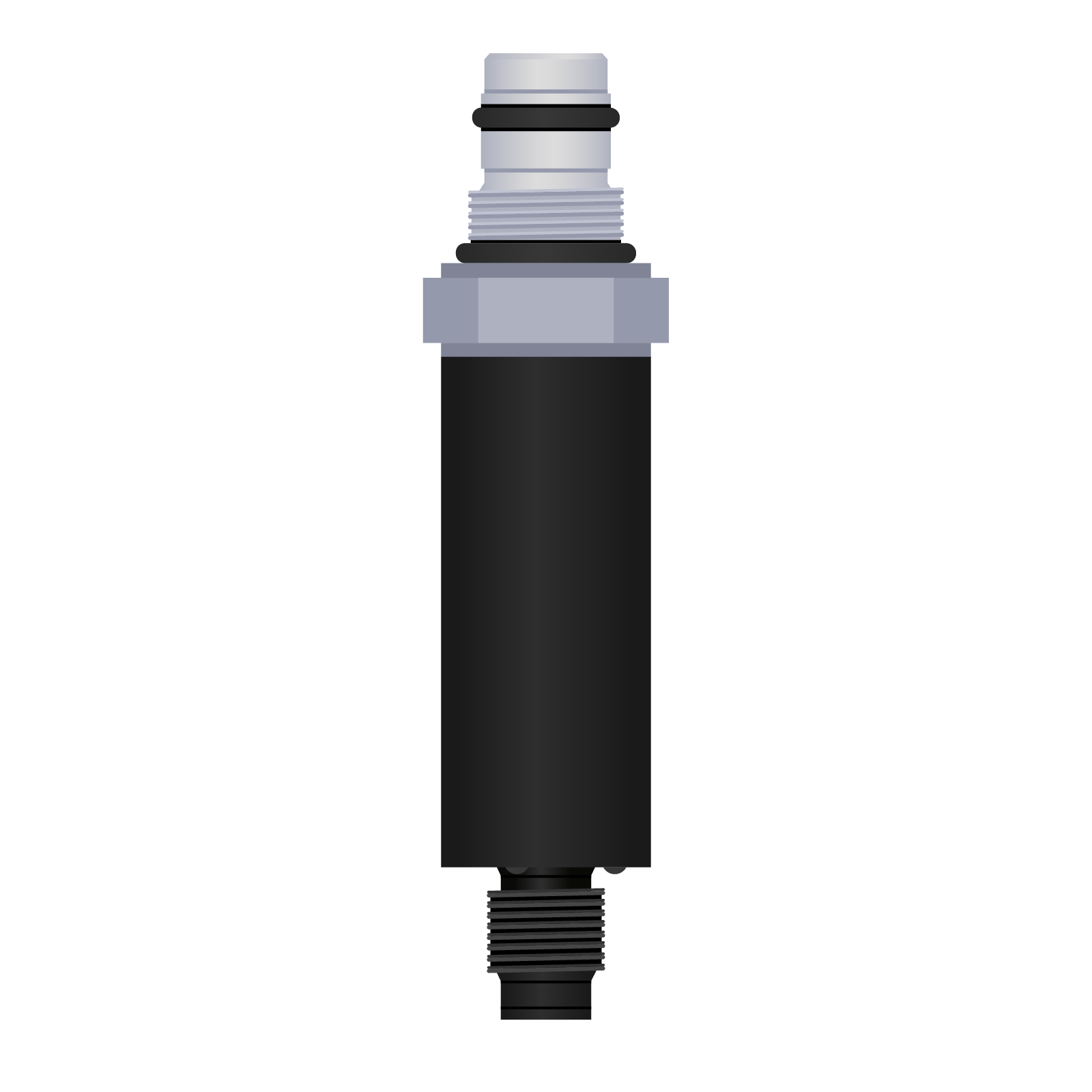 Differential pressure sensor for oil filter and hydraulics iocto