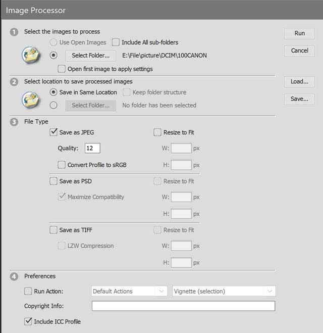 How To Batch Convert RAW Files To JPEG In iodocs
