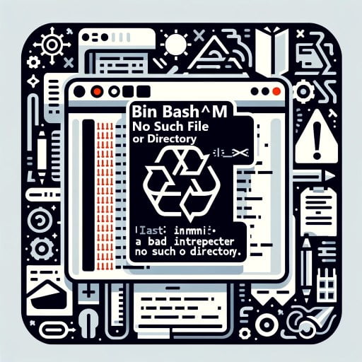 bin bash m bad interpreter no such file or directory