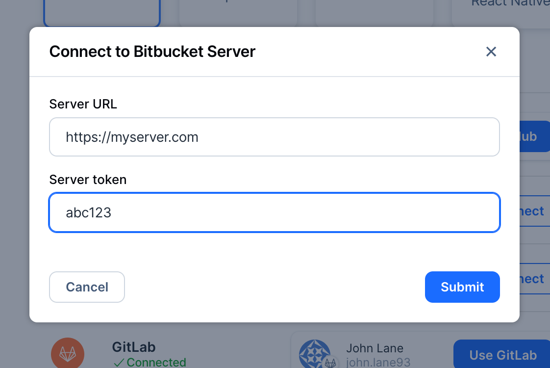 Connect Using Bitbucket Server Appflow