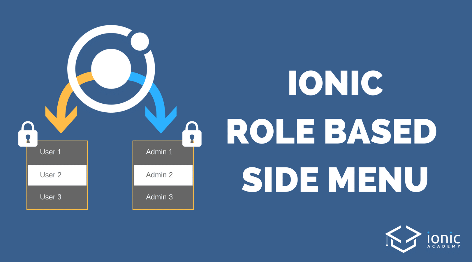 Ionic Side Menu With Role Based Authentication [v3] Ionic Academy
