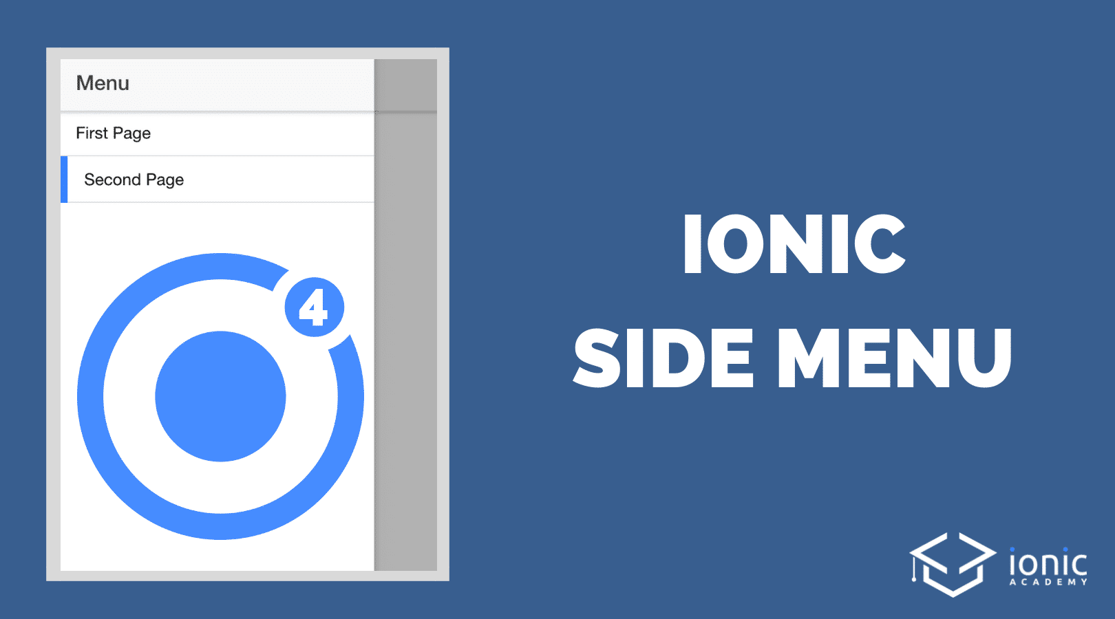 How to Add A Side Menu to Your Ionic App [v4/v5/v6] Ionic Academy