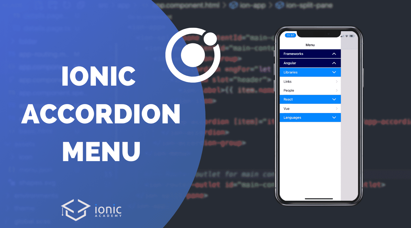How to Create an Ionic Side Menu with Accordion Items [v6] Ionic