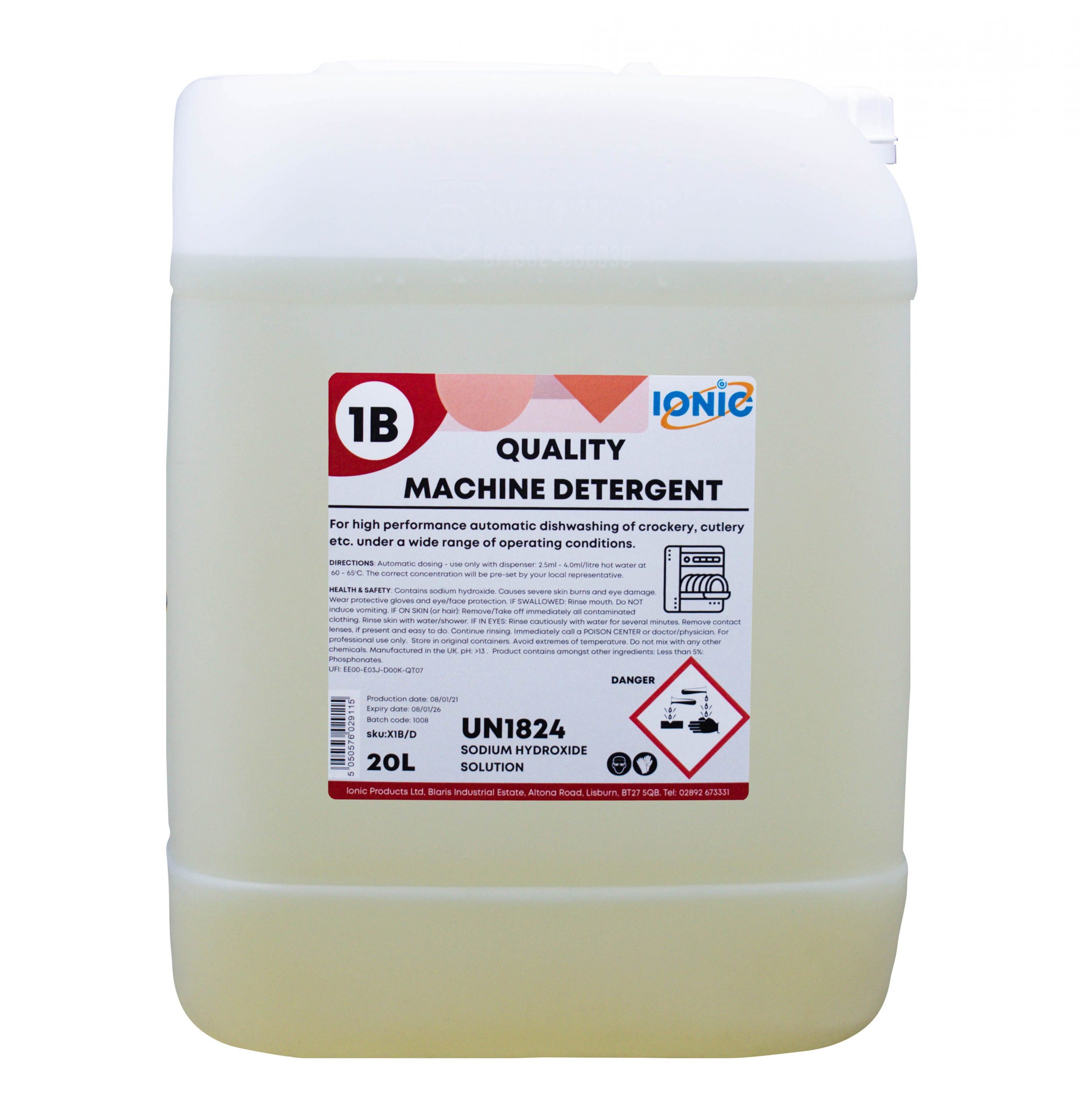 1B Quality Machine Detergent Dishwasher Detergents Ionic Products