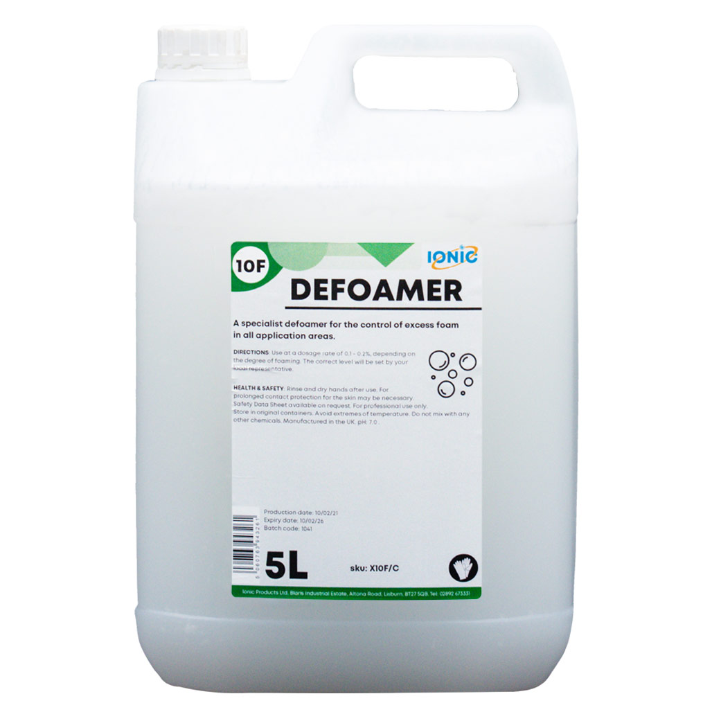 10F Defoamer Dishwashing Ancillaries Ionic Products