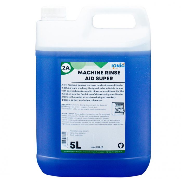 2A Machine Rinse Aid Super Dishwasher Rinse Additives Ionic Products