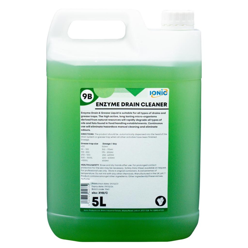 9B Enzyme Drain & Grease Liquid Drain Cleaners Ionic Products