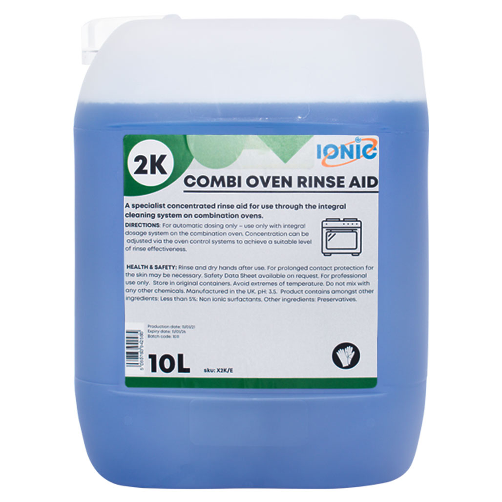 2K Combi Oven Rinse Aid Combi Oven Cleaners Ionic Products