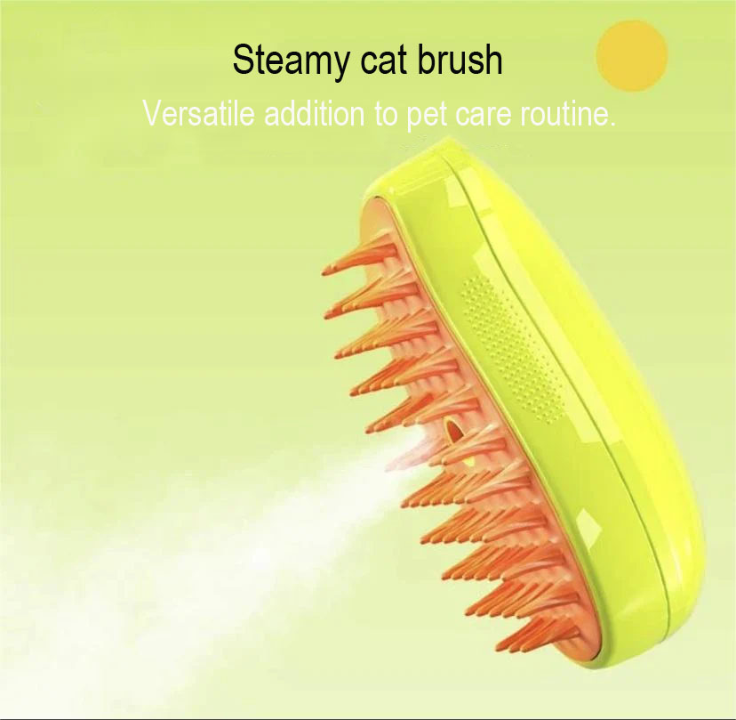 JPDA15 3in1 Multifunctional Cat Dog Steam Brush Spray Cleaning