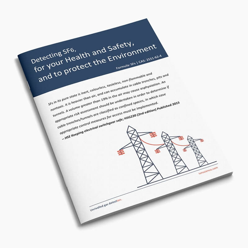 Detecting SF6, for health and safety and to protect the environment