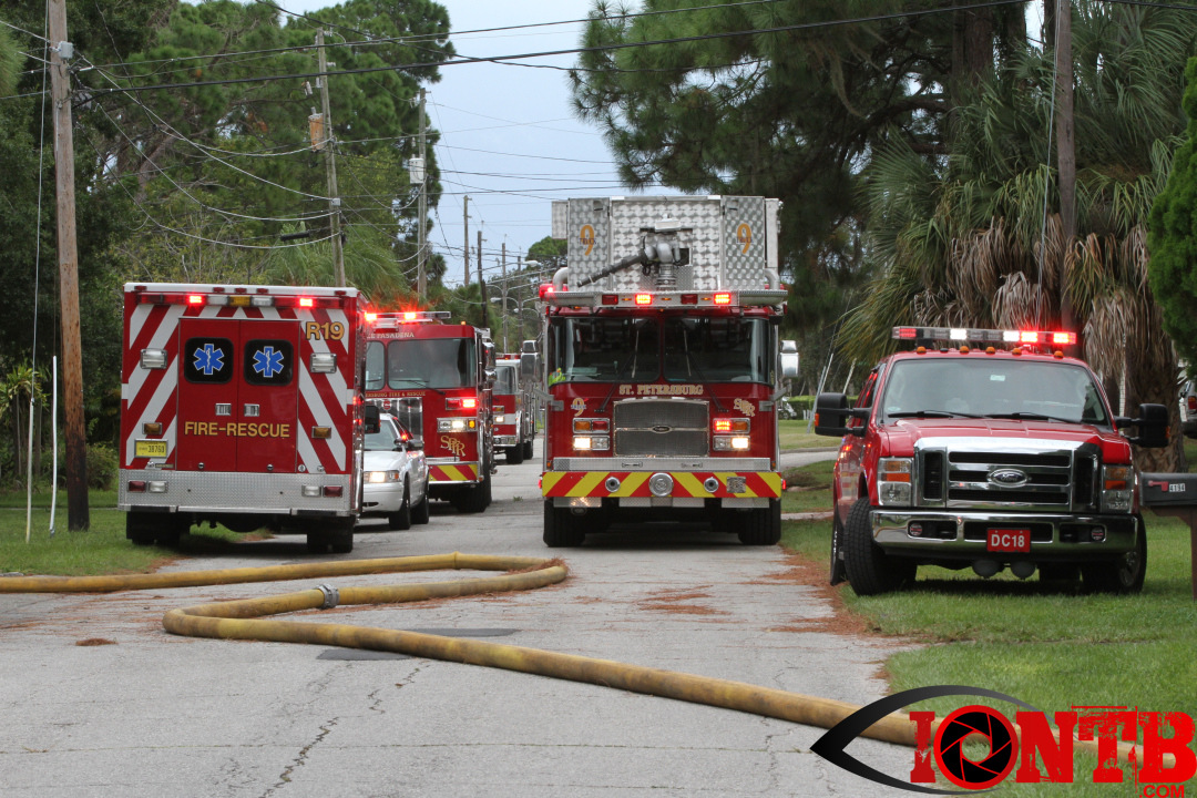 Structure fire at Pine Lane Mobile Home Park in St. Petersburg IONTB