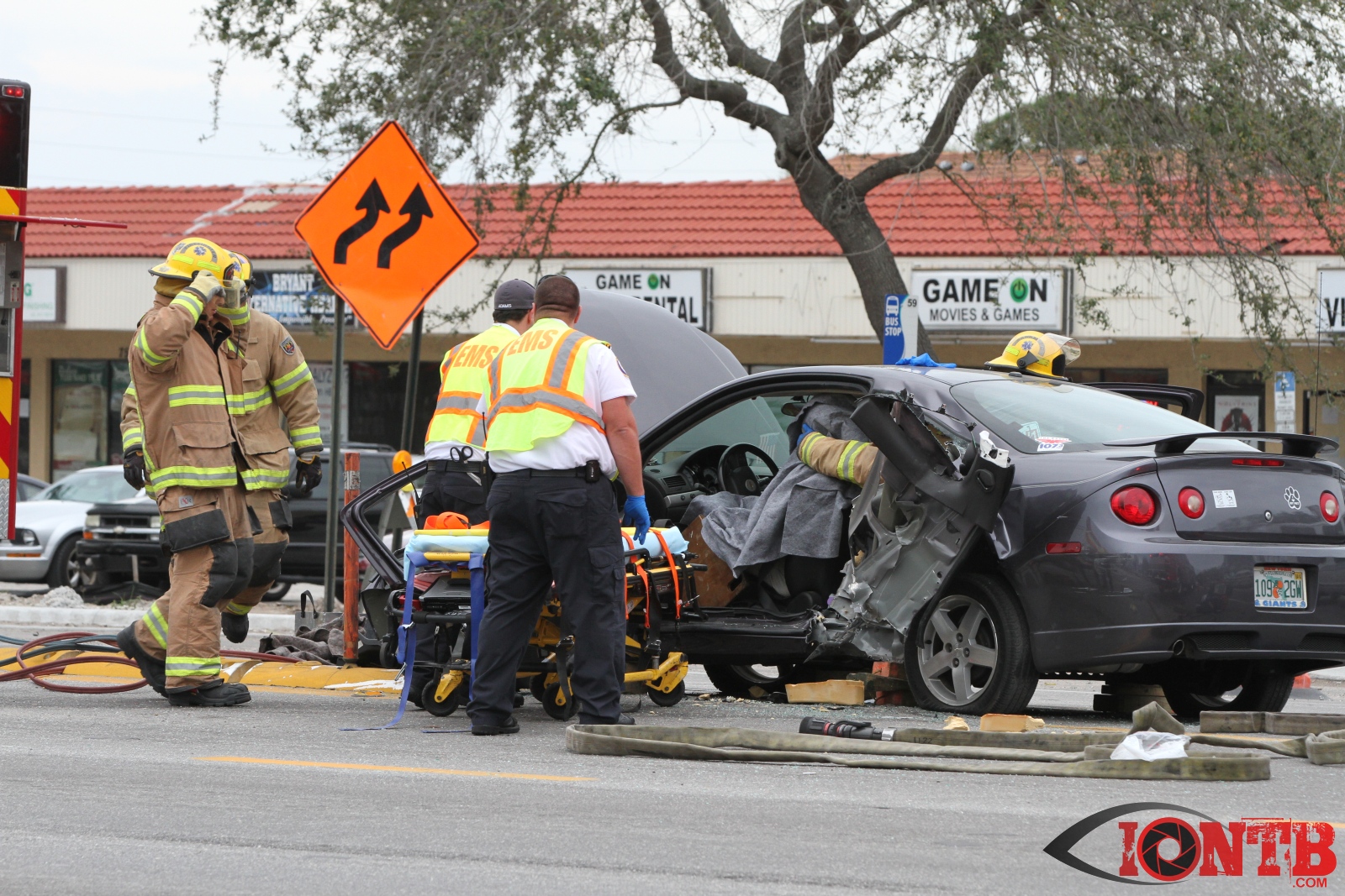 Traffic Crash with extrication on Ulmerton Road IONTB